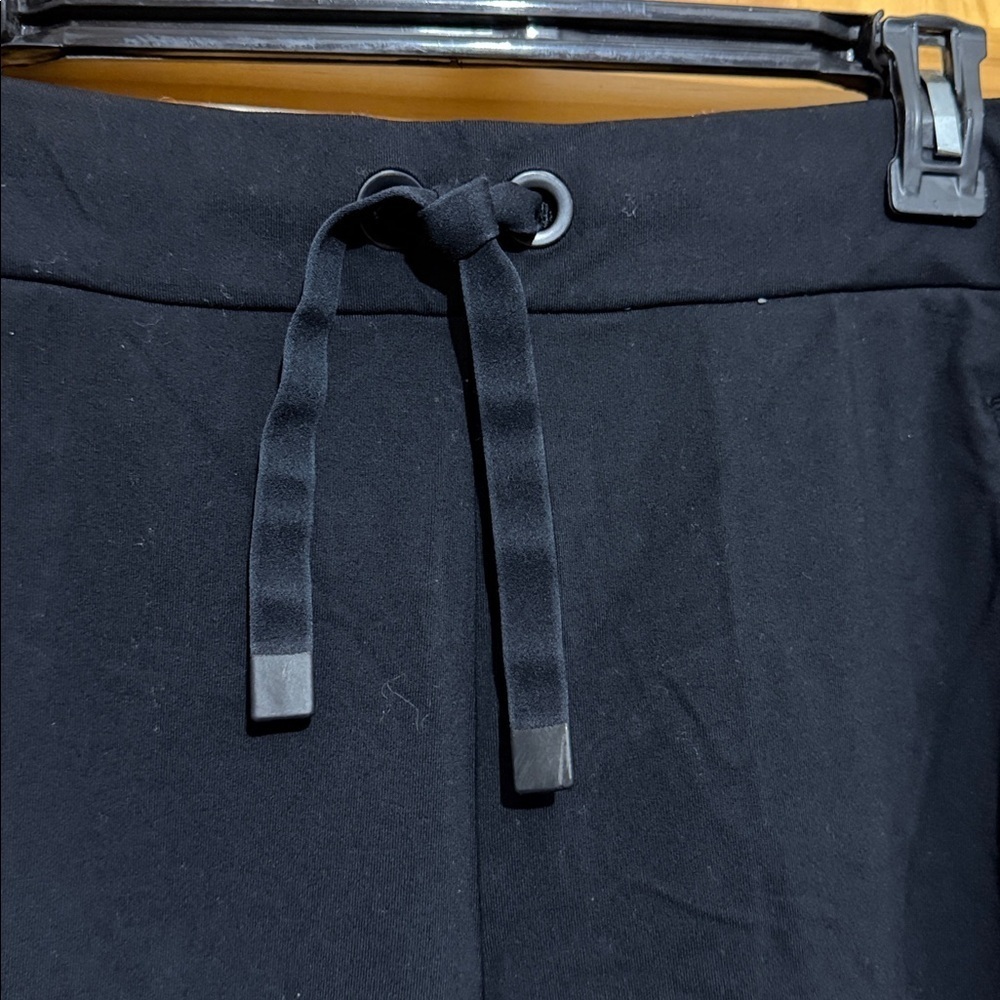 Athleta Woman’s Black Joggers with White Stripe Accents, Size Large Petite. - Picture 4 of 15